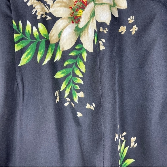 NEW 1X THREAD STORY BLACK FLORAL SATIN JUMPSUIT WIDE LEG  EVENT PARTY - Picture 4 of 16